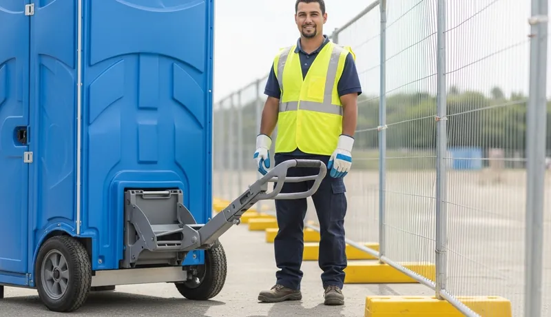 Hurricane tie downs for porta potties
